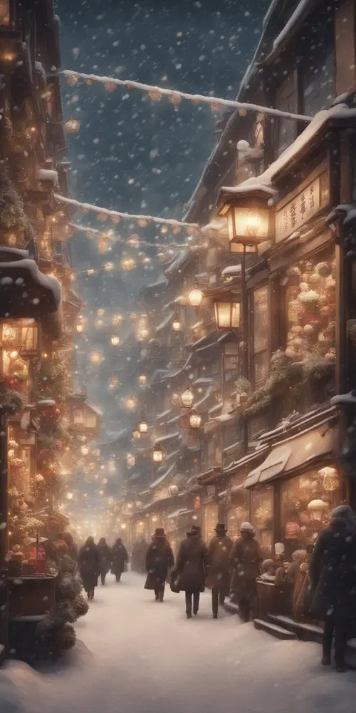 Snow Aesthetic Christmas wallpaper